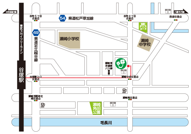 当施設までの地図